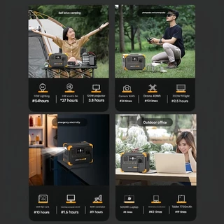 【พร้อมส่ง】Pecron E500LFP Portable Power Station(UPS) 600W/576Wh LiFePo4 แบตสำรองพกพา แบตสำรองไฟ 220V รับประกัน2ปี