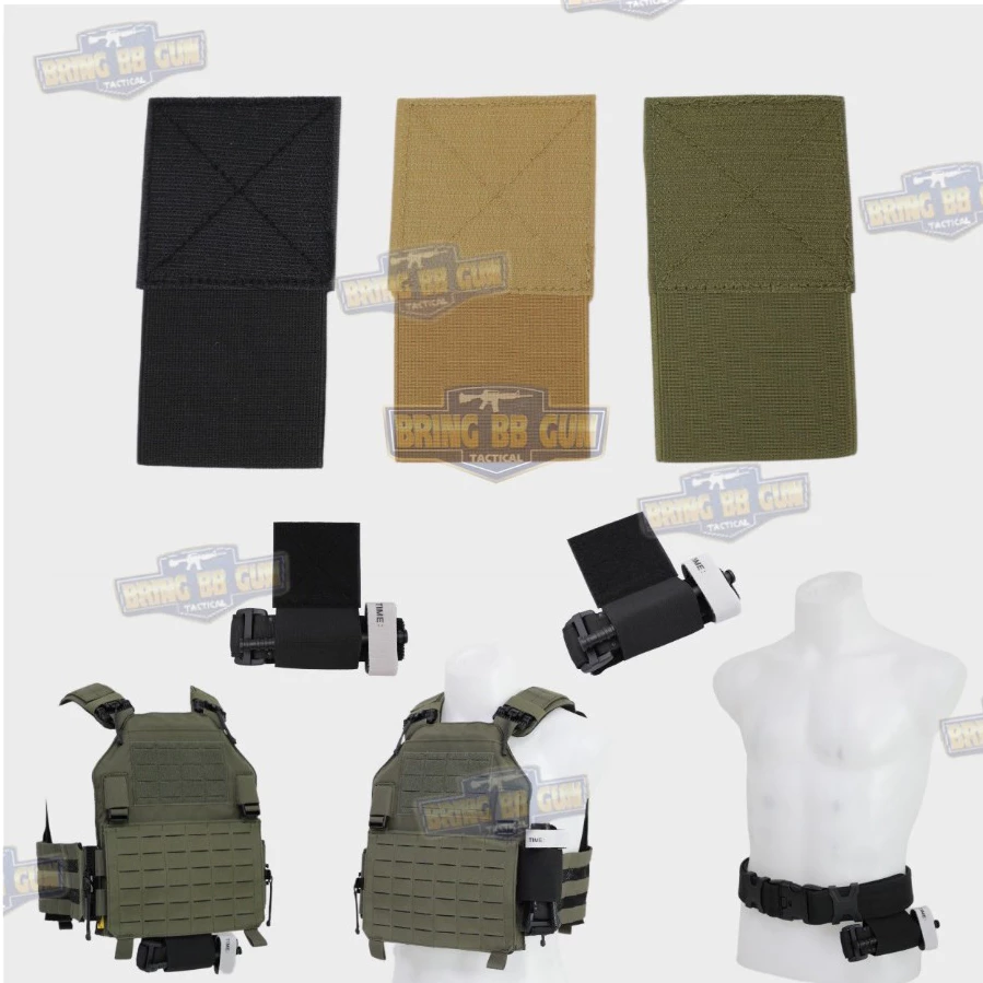 BR4 สายรัดเก็บอุปกรณ์เป็นยางยืด แบบติดเข็มขัดยุทธวิธี/เสื้อเวส (ยางยืดสำหรับเก็บของ) BR4