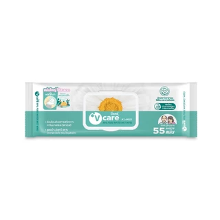 [แพ็ค3ห่อ] V CARE วีแคร์ ผ้าเปียกสำหรับผู้ใหญ่ น้ำบริสุทธิ์ 99% (โฉมใหม่)