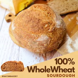 Nayimbakery 100% Wholewheat Sourdough น้ำหนัก 400g.