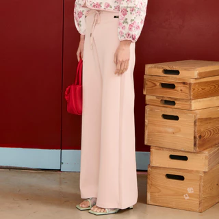 Bemingpants079(XS-4XL)-Soft Wide Pants กางเกงดีไซน์เรียบที่ใส่ในวันที่อยากได้ความสบายแบบดูเรียบร้อย