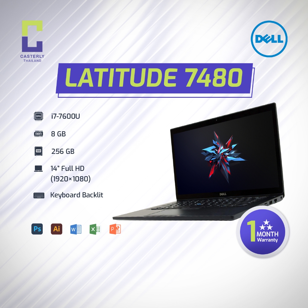 [2nd Hand] Dell Latitude 7480 — Core i7‑7600U / 8GB / 256GB / 14” FHD