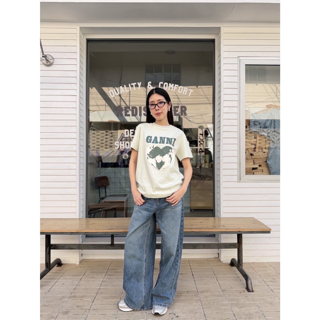 🍊 VL 5143 เสื้อยืดแขนสั้น สีเขียวอ่อน สกรีนลายสวย - รูปที่ 3