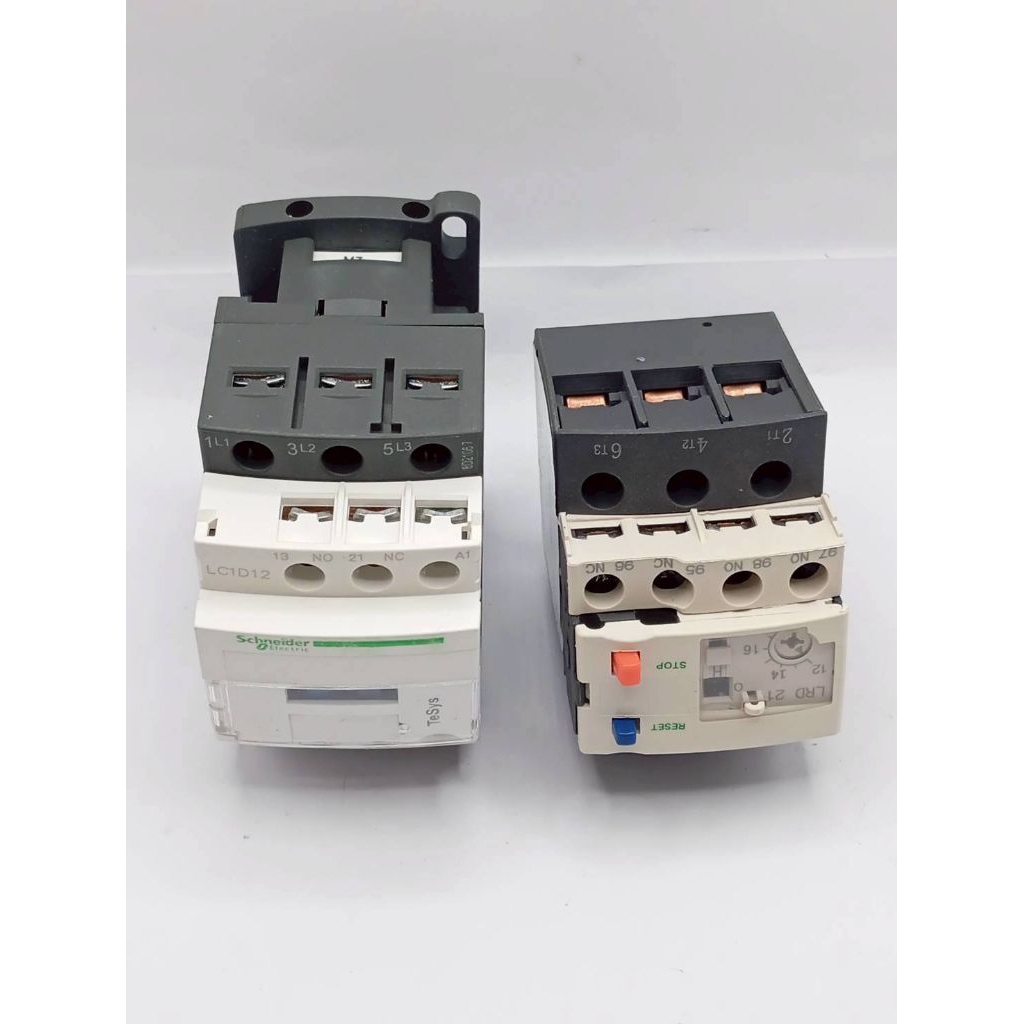 ชุด LC1D12+LRD21C รุ่น TeSys Deca สำหรับ Overload Relay คอนแทคเตอร์แม่เหล็ก Schneider Electric LC1D1