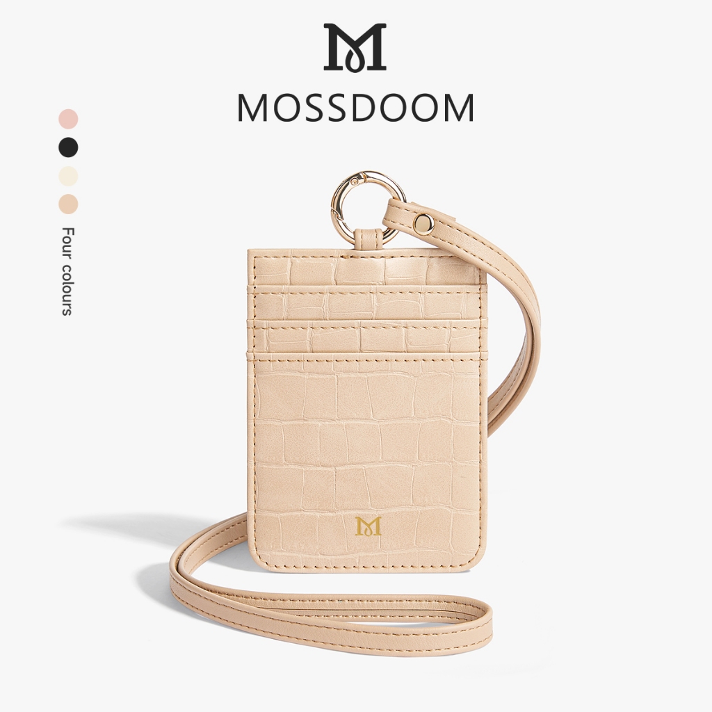 MOSSDOOM Hazel Card Bag สล็อตแบบพกพาหลายชั้นช่องเสียบการ์ดของผู้หญิงผู้ถือบัตรขนาดเล็ก