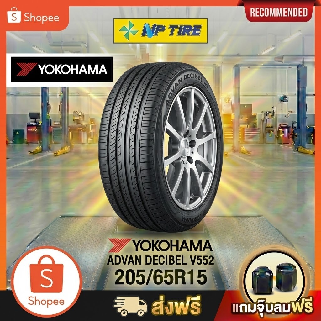 ยาง 205/65R15 YOKOHAMA ADVAN DECIBEL V552  ราคาต่อเส้น  ปี 2025