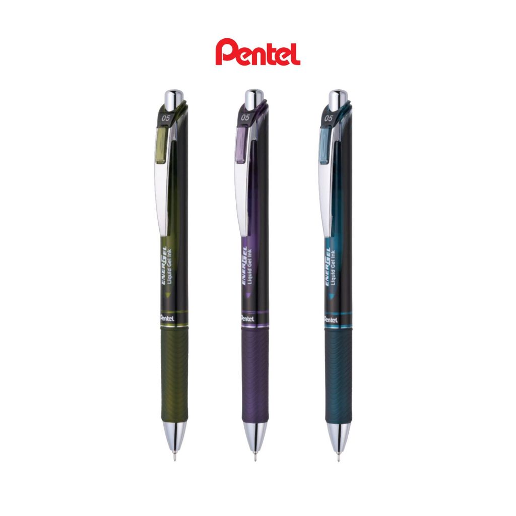Pentel Energel ปากกาเจล หมึกดำ 0.5mm รุ่น BLN75A2 / ด้าม