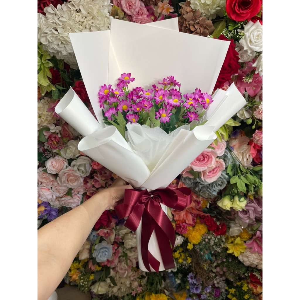 💥💥ช่อเดซี่ คอสมอส มีหลายแบบ หลายสี เลื่อนดูได้💥💥มีหลายสี ช่อดอกไม้ รับปริญญา ปัจฉิม  วันเกิด วันครบรอบ ช่อดอกไม้ประดิษฐ์