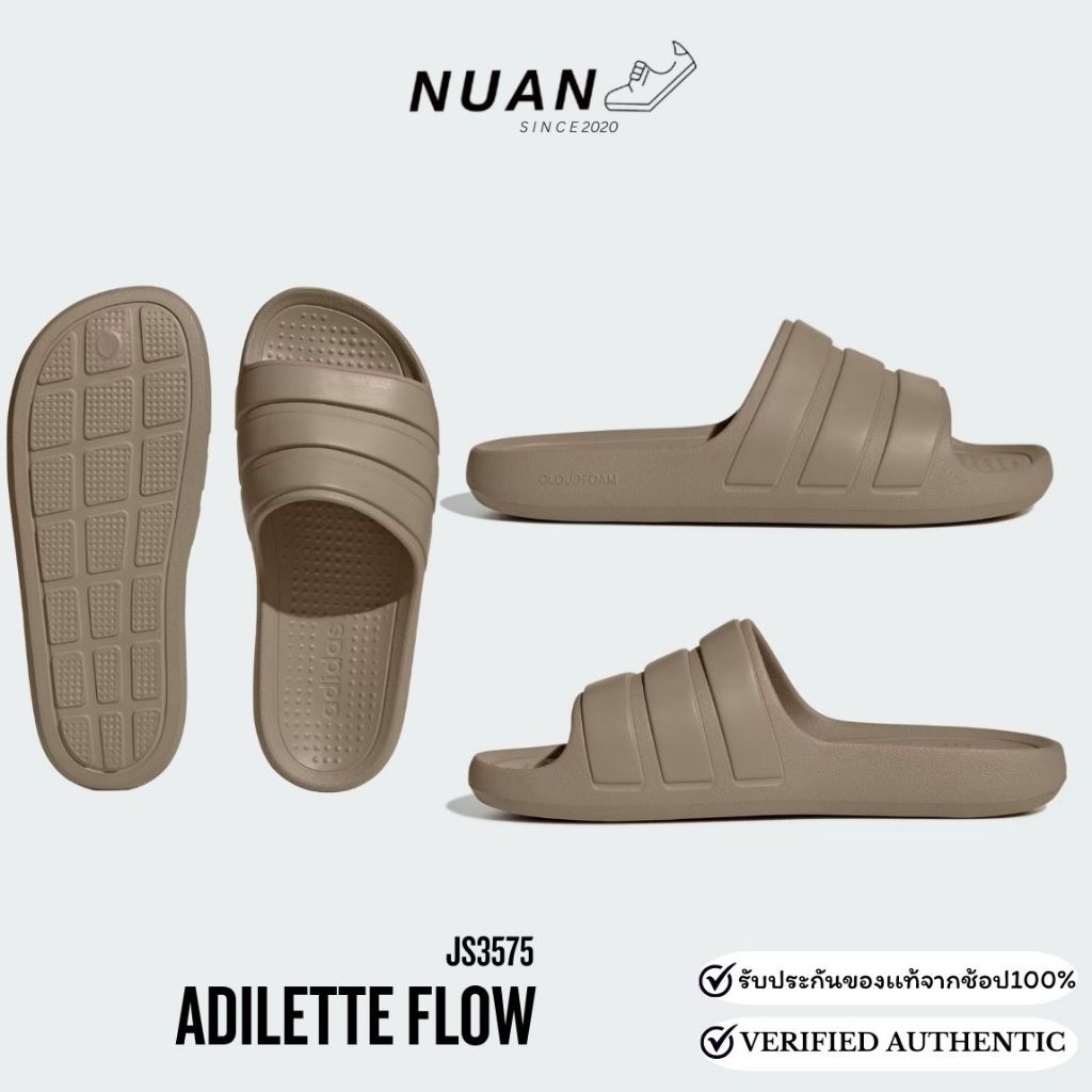 🔥ลดเพิ่ม 15-20% ทักแชท🔥Adidas รองเท้าแตะ รุ่น Adilette Flow Slides IG6859 , JS3575  รองเท้าแตะ การันตี ของแท้ 100% - รูปที่ 2