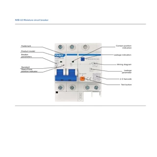 CHINT เบรคเกอร์กันดูด RCBO NXBLE-63H 2P (10A-63A) 30mA Type AC 10kA ตัดกระแสไฟรั่ว+กระแสเกิน+ลัดวงจร