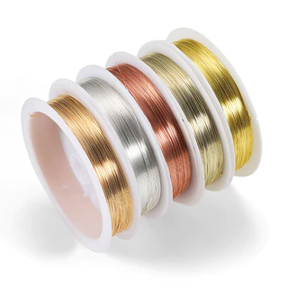 St.kunkka ลวดทองแดงลวดดัดเครื่องประดับ 0.2-1mm (สีไม่ลอก) คุณภาพสูง สำหรับร้อยลูกปัด งานฝีมือ Jewelry Copper Wire DIY