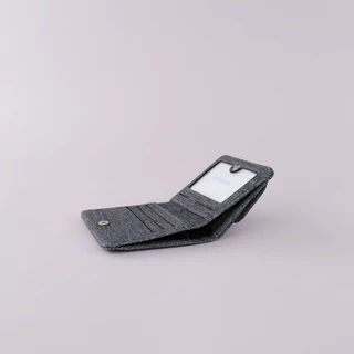 [มีส่งทันที] Caseharden Brooklyn Wallet กระเป๋าสตางค์ใบกลาง มีช่องใส่เหรียญใหญ่ ผ้ายีนส์ และหนังกันรอย