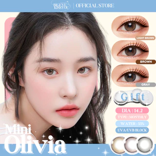 คอนแทคเลนส์(มินิ) Mini Olivia Brown / Light Brown / Gray (Kitty Kawaii) ⭐️ลายฮิต รุ่นขายดีตลอดกาล