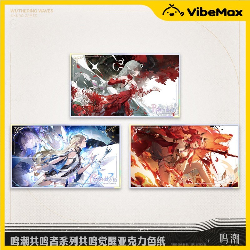 [✨NEW⚡พร้อมส่ง] Wuthering Waves การ์ดอะคริลิค Resonator theme Resonance Awakening Series Cartethyia,Lupa,Phrolova,Cantar
