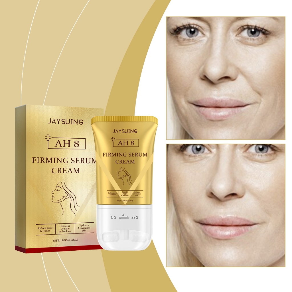 Jaysuing ครีมลูกกลิ้งคอ AH-8 ครีมทาคอเป็นเส้น Roller ลูกกลิ้ง ครีม บำรุง ครีมทาคอขาว คอหงส์ บำรุงผิว