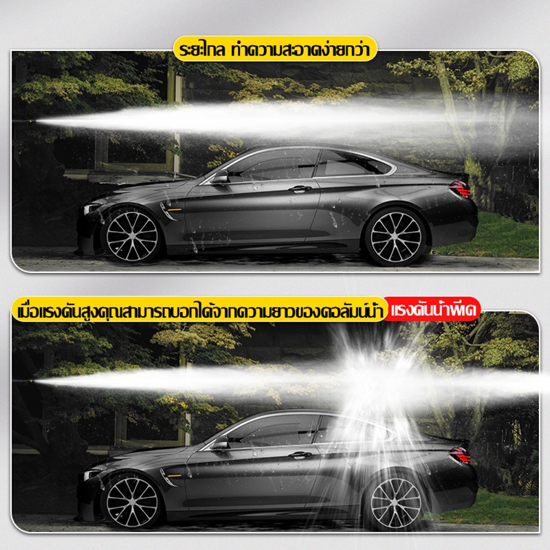 AOQU เครื่องฉีดน้ำ เครื่องฉีดน้ำแรงดันสูง 2,800 วัตต์ 180 บาร์ High Pressure Washer ปืนฉีดน้ำแรงดันสูง - รูปที่ 5