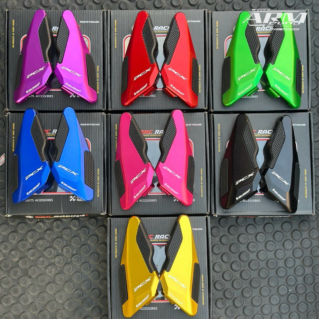 พักเท้าหลังCNC-2ชั้น PCX160 ปี2021 - 2026 ใส่ได้เลย!! ตรงรุ่นแน่นอน สวย แข็งแรง ERC Racing (ราคาต่อคู่) มี7สี พร้อมส่ง