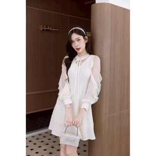 🌸 KEIRA DRESS 🌸 (TYL98) เดรสทรงเรียบหรู ใส่ออกงานได้