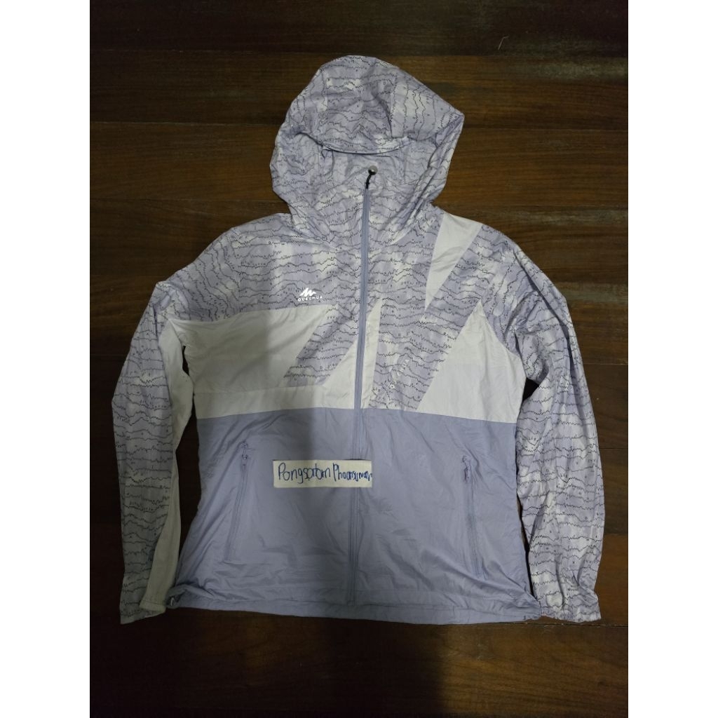 เสื้อคลุมมีฮูด QUECHUA งาน Decathlon อกประมาณ 21 นิ้ว