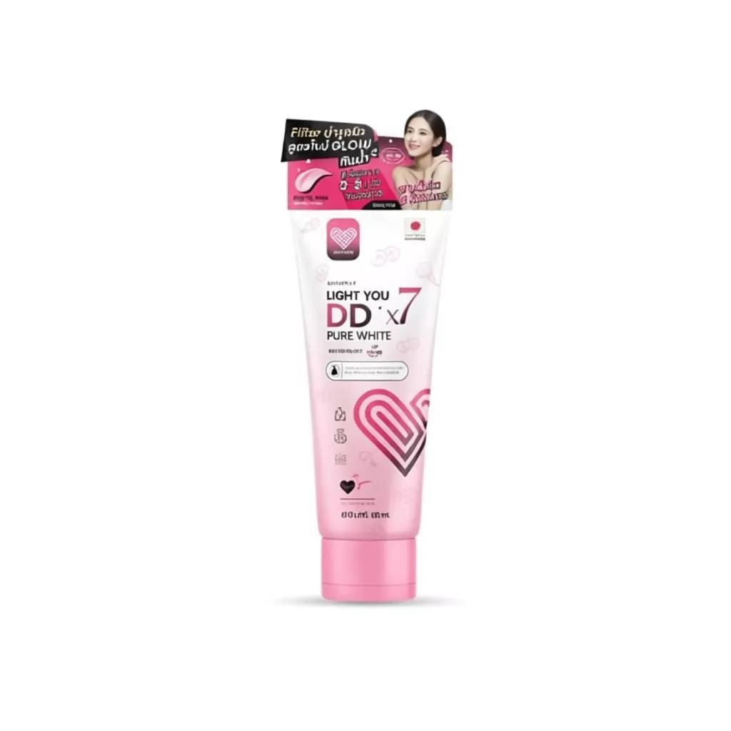 DDX7 โทนอัพผิว มีให้เลือก 3สี Light You DD X7 Pure White Body Cream 80ml.