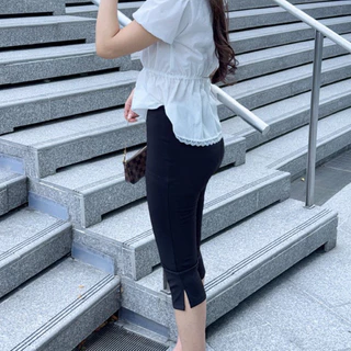 กางเกงสกินนี่ กางเกง 4 ส่วนเข้ารูป ผ้าหนาทรงสวย ใส่แล้วขาเรียวยาว (กางเกง4ส่วน)