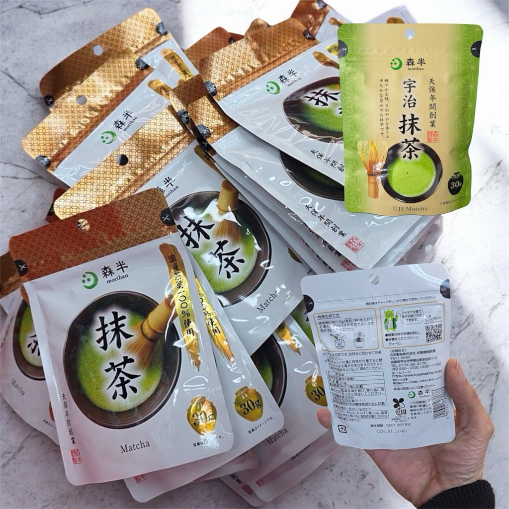 🇯🇵 พร้อมส่ง ตัวดัง New Morihan Uji matcha 30 g โทนสาหร่าย นำเข้าญี่ปุ่นแท้ 💯