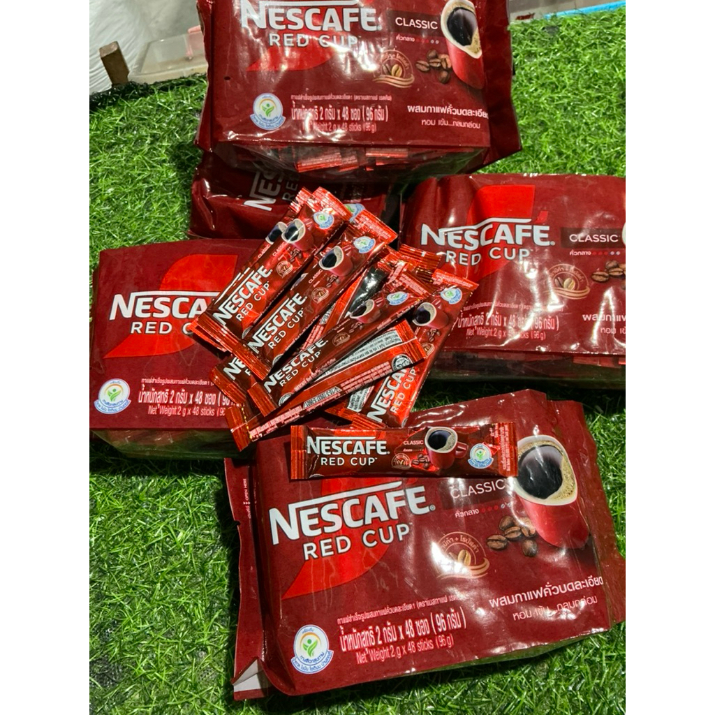 NESCAFE เนสกาแฟ เรดคัพกาแฟสำเร็จรูป ผสมกับกาแฟคั่วบดละเอียด 96 กรัม (ซองละ2*48กรัม) ราคา ถูกที่สุด ดีลบีเคเค แกลเลอรีภาพที่ 4