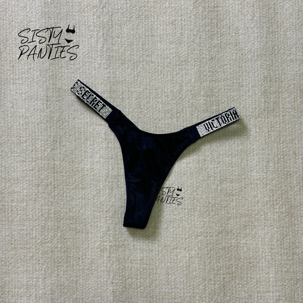 (สินค้าพร้อมส่ง) Victoria's Secret กางเกงชั้นใน Shine Strap Thong Panty ของแท้! รูปที่ 3