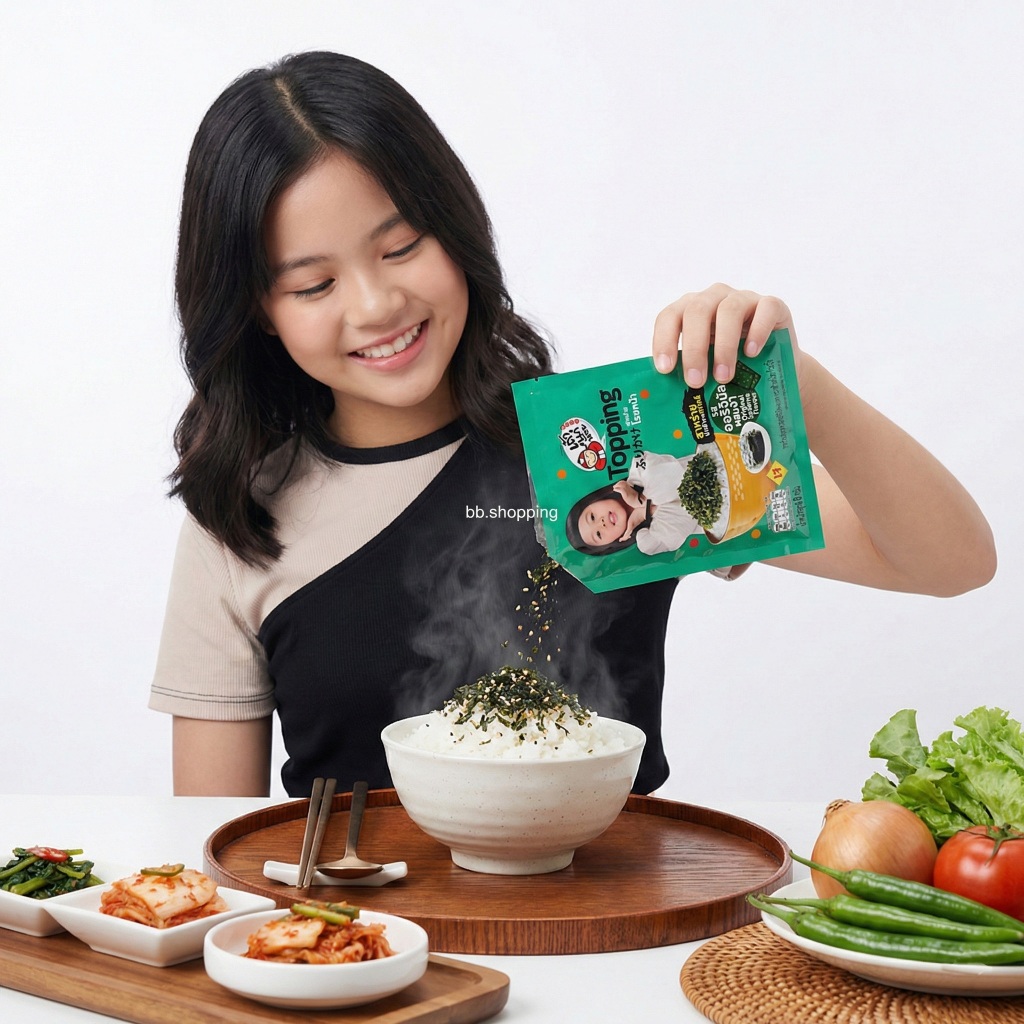 เถ้าแก่น้อย ท็อปปิ้งสาหร่ายโรยหน้า ออริจินัล 8 กรัม (แพ็ก 12 ชิ้น)