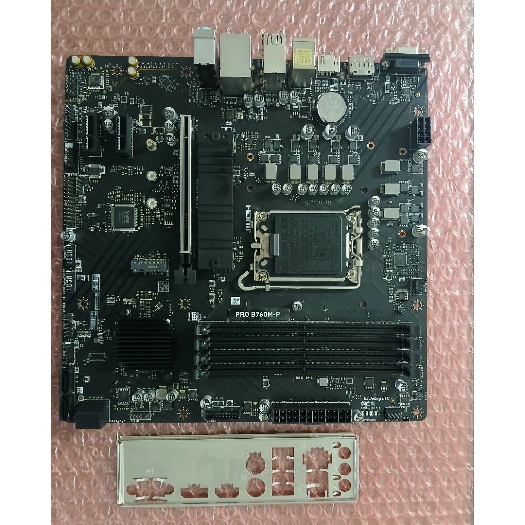 mainboard เมนบอร์ด MSI Pro b760m-p intel 1700 ddr5 มือสอง