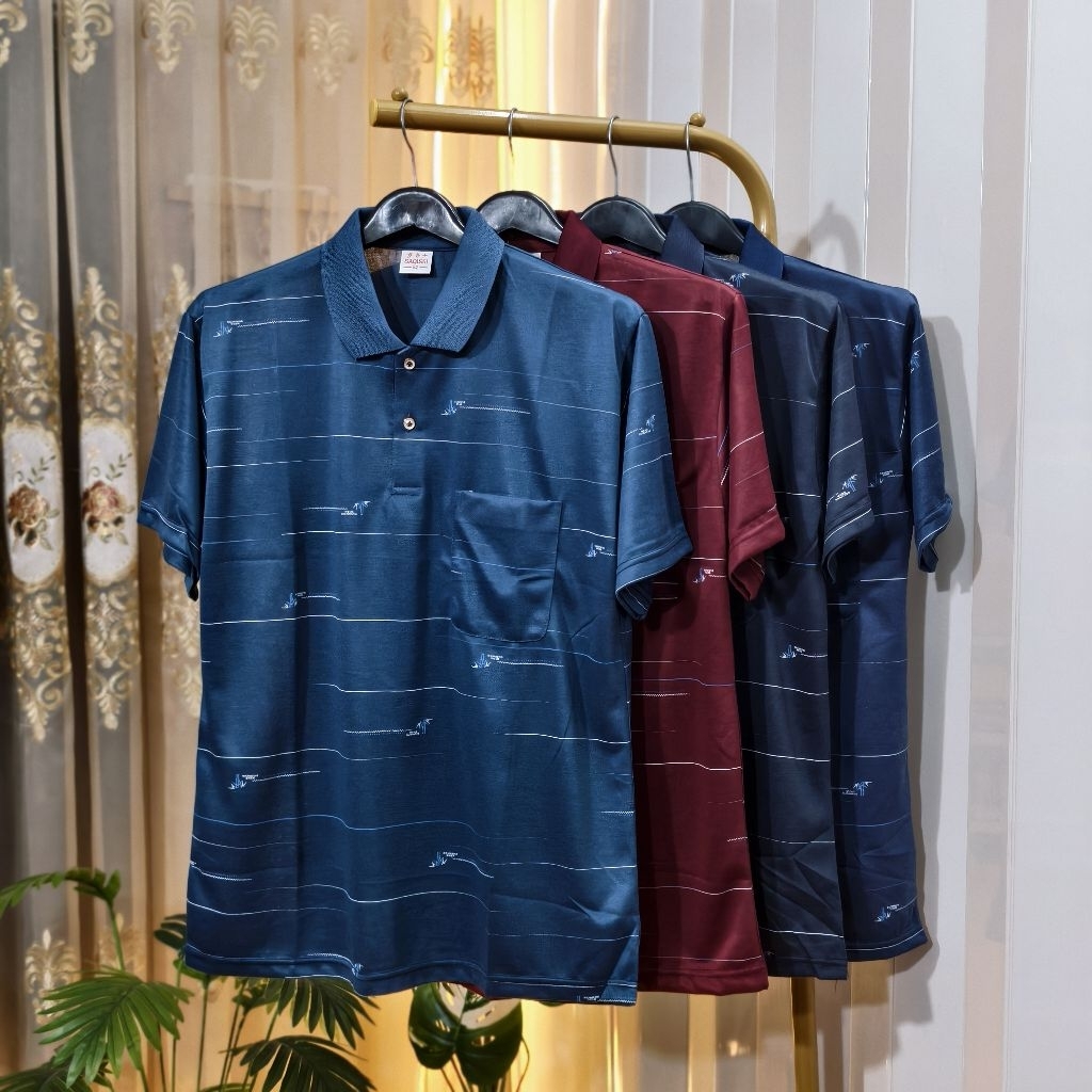 เสื้อยืดลำลอง คอปก คอโปโล สำหรับท่านชายซื้อเป็นของขวัญฝากคุณพ่อฝากคุณปู่คุณตาได้ลายสวยใส่ออกงานได้ผ้าใส่สบาย