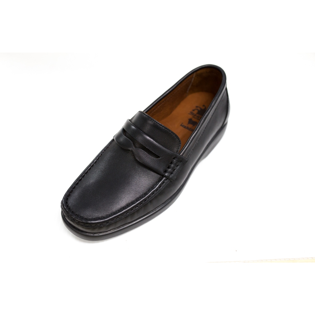 Heavy Shoes حذاء جلد رجالي سهل الارتداء VB8407 — أسود — صورة 2
