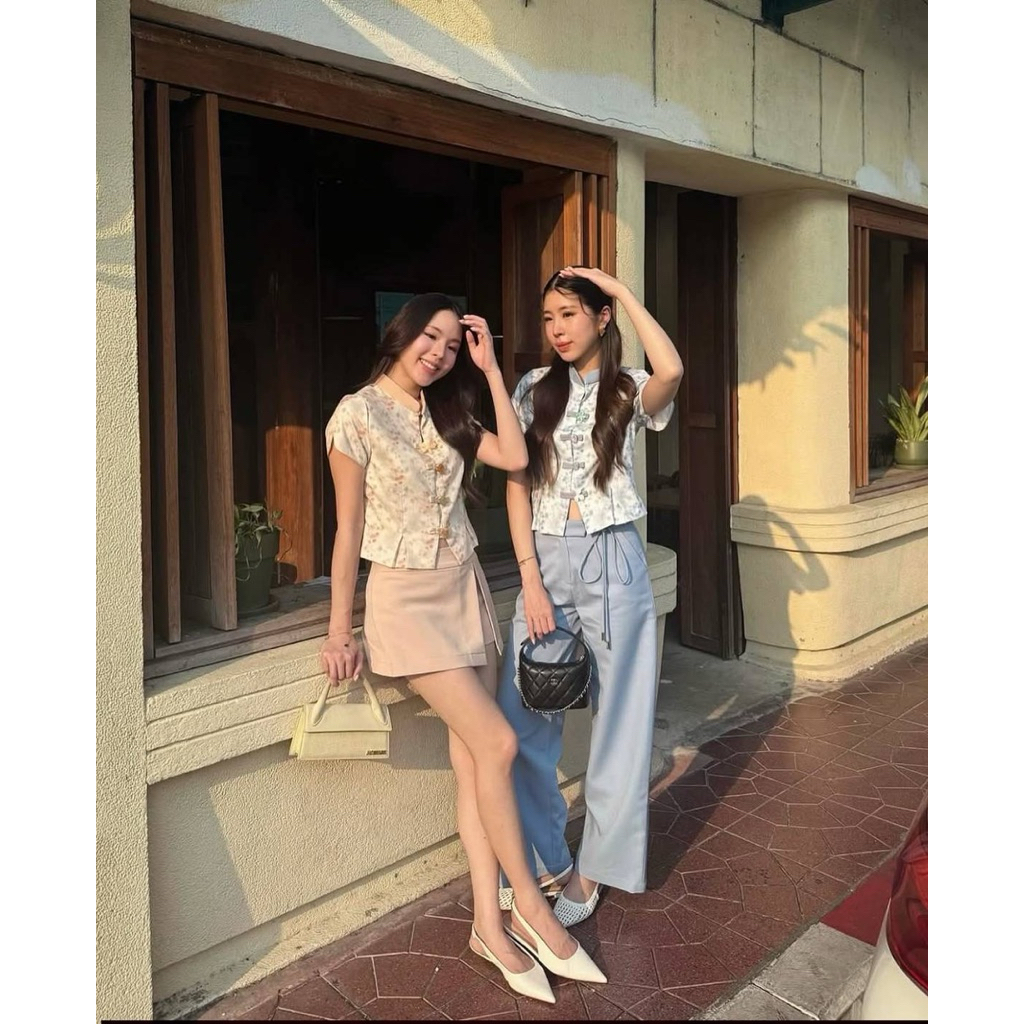 CHEN AI CHINESE NEW YEAR (เก็บโค้ดส่วนลดที่ Shopee Trendy สินค้าลดราคาถึงวันที่ 24 Feb) TOP AND SKORT