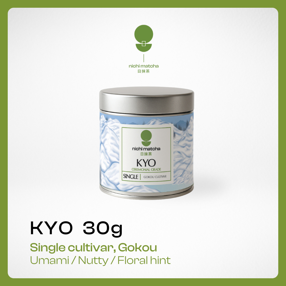 NICHI MATCHA | ผงมัทฉะเกรดพิธีการ KYO | Gokou, Single Cultivar 30G