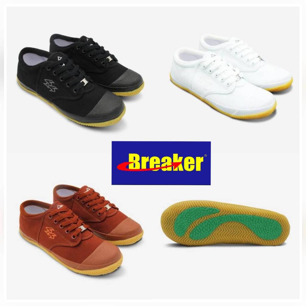 Breaker รองเท้านักเรียน  BK4 สีขาว ดำ น้ำตาล  31-45