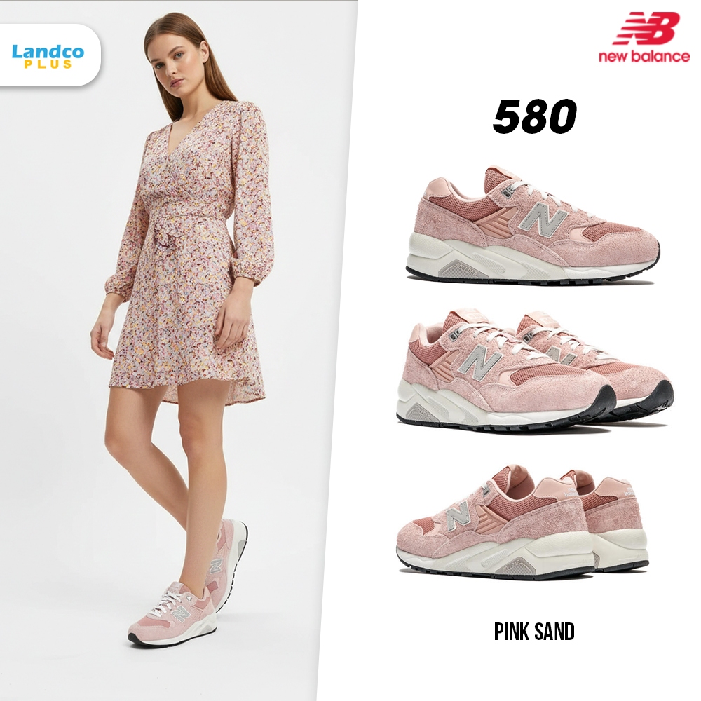 New Balance รองเท้าผ้าใบ รองเท้าแฟชั่น NB UX 580 Pink/White MT580NV2 (5800)