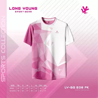 เสื้อพิมพ์ลาย เสื้อกีฬาสี สีสด ผ้าลื่น ไม่อับชื้น พร้อมส่ง E08