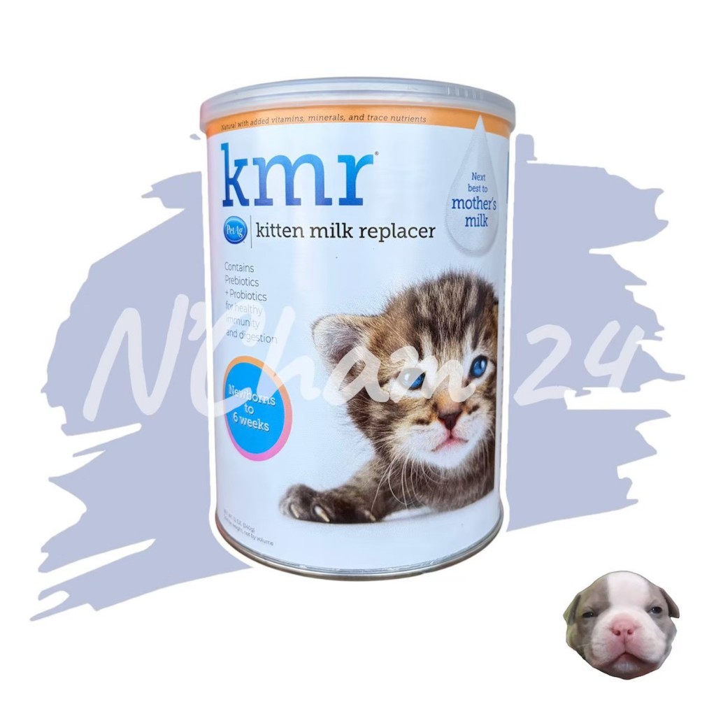 PetAg KMR powder หมดอายุ08/2026 นมผงสำหรับ(ลูกแมว) 340g (12 oz)