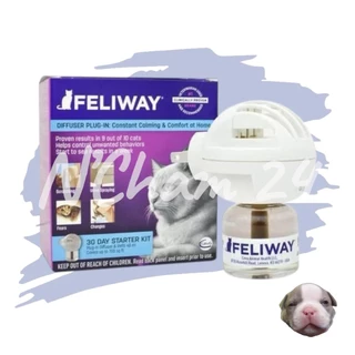 Feliway Diffuser Plug (ชนิดปลั๊กเสียบ​) ฟีโรโมนสังเคราะห์​ ลดอารมณ์ก้าวร้าว 48ml​ ใช้ได้​ 30​ วัน