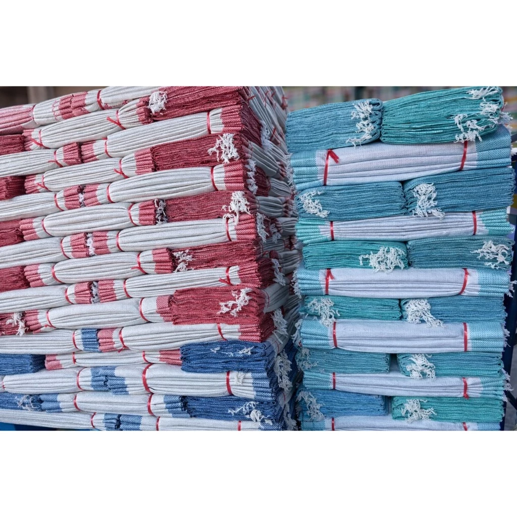 โปร!! กระสอบนิ่มมือ1 (จำนวน100ใบ) 20x36นิ้ว บรรจุได้30กิโล สีฟ้า เขียว แดง