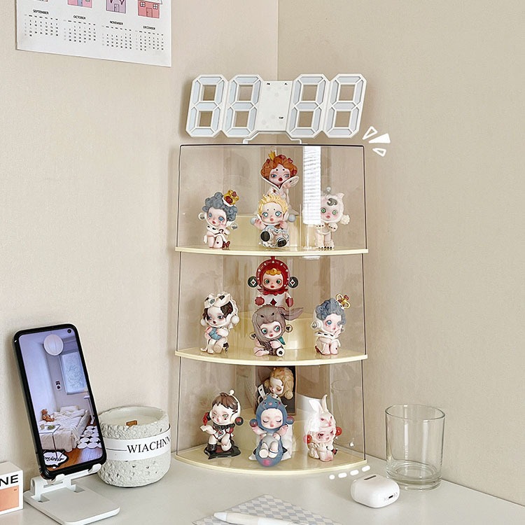 Pop Mart ฟิกเกอร์ อคริลิค ชั้นวางโมเดล กล่องฟิกเกอร์ กล่องใส ตู้โชว์โมเดล สามารถวางซ้อนกันได้ ป๊อปมาร์ท ป้องกันฝุ่น - รูปที่ 5