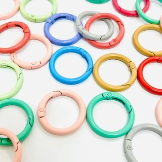 ห่วง พวงกุญแจ เกรดB เงิน ทอง คละสี ขนาด 30mm 32mm ห่วงสปริงล็อค 100pcs ของตกแต่ง อุปกรณ์งานฝีมือ