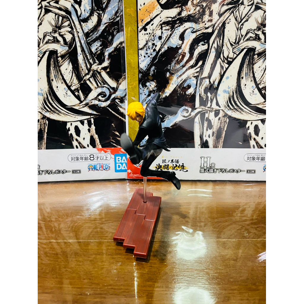 (FZ) แท้100% ซันจิ ฐานไม้ Sanji Figuarts Zero ฟิกเกอร์ โมเดล วันพีช Figure Model One piece