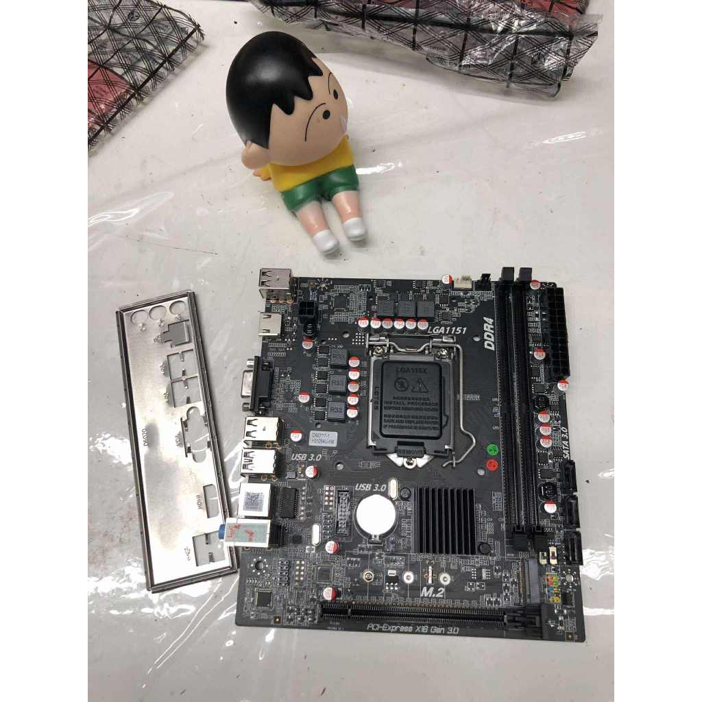 MAINBOARD (1151V2) LONGWELL H310-D4N V3 gen8-9  DDR4 ครบกล่อง ประกันยาว