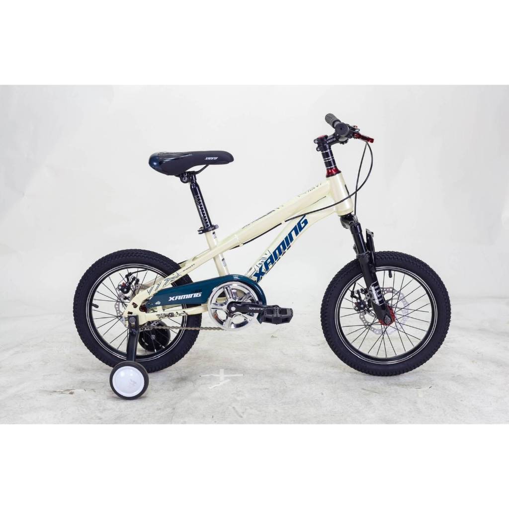 จักรยานเสือภูเขาเด็ก Xaming MTB 16" สำหรับเด็ก ล้อ 16นิ้ว มีโช๊ค ดิสเบรคหน้าหลัง