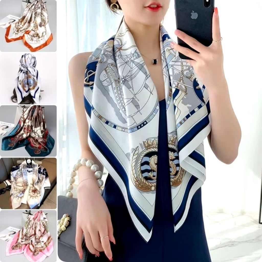 ผ้าคลุมไหล่ ผ้าพันคอ ส่งสุ่มคละแบบคละสีคละลาย สินค้ามือ 1