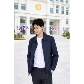 เสื้อแจ็คเก็ต (คอปก แบรนด์ม้าน้ำ) เสื้อคลุม ผ้าไมโคร2ชั้น หนานุ่ม มีซิปรูดผ่าหน้า ซับในเต็มตัว ใส่ได้ทั้งชายหญิง