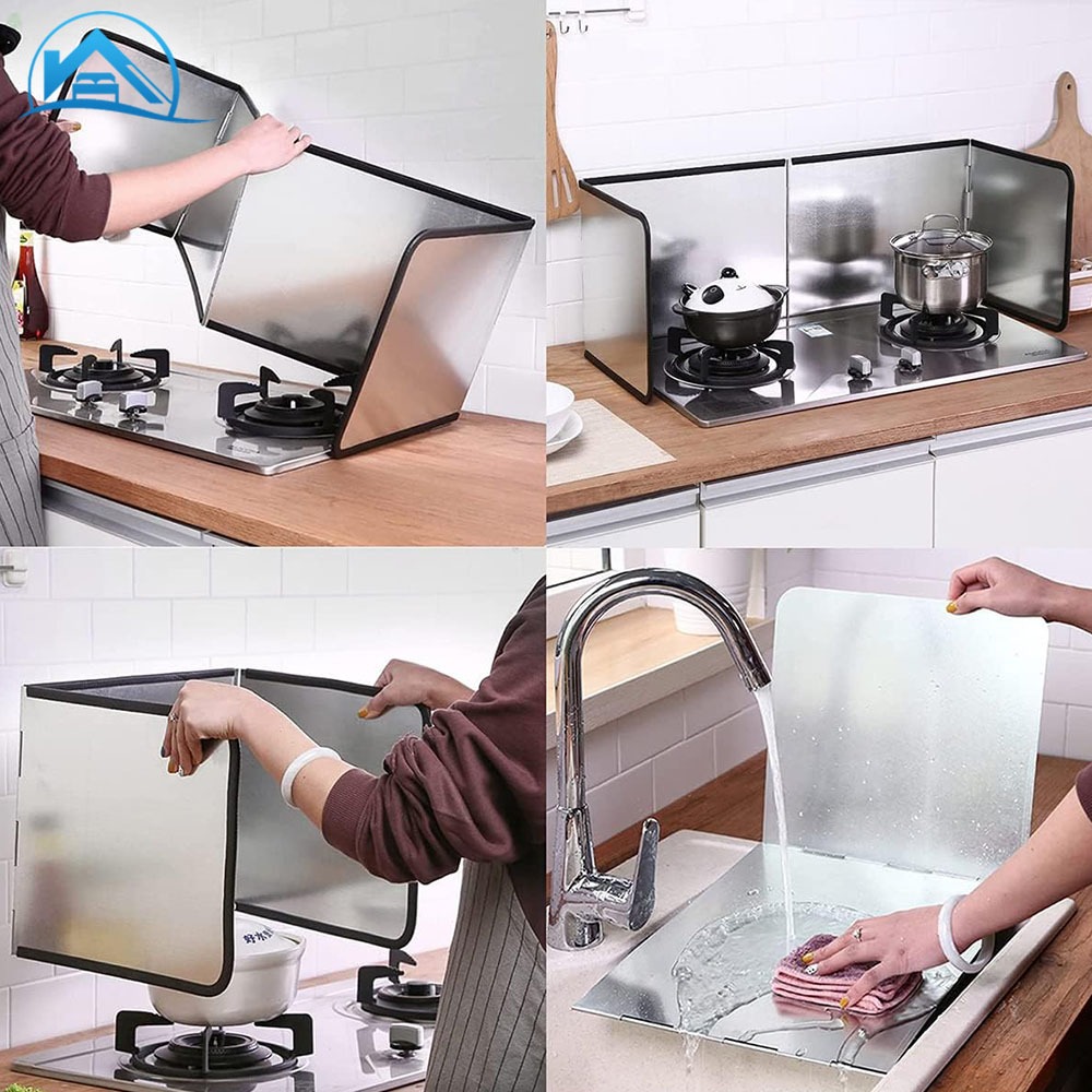 Sweethome แผ่นกั้นน้ำมัน ฉากกั้นน้ำมันกระเด็น กันน้ํามันกระเด็น ที่กันลมเตาแกส แผ่นกันน้ำมันกระเด็น S/L
