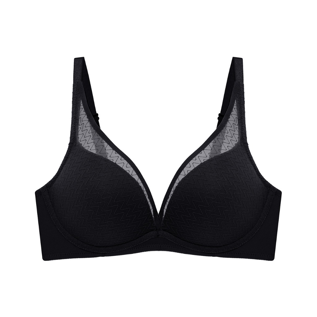 Triumph เสื้อชั้นในไม่มีโครง รูปแบบDeep V รุ่น Simply Everyday Chic HU DV รหัส 10223141 สีดำ 0004