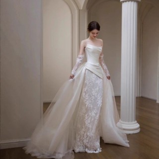 งานเดรสชุดเจ้าสาว E053 ชุดแต่งงาน ชุดพรีเวดดิ้ง งานหมั้น ชุด…